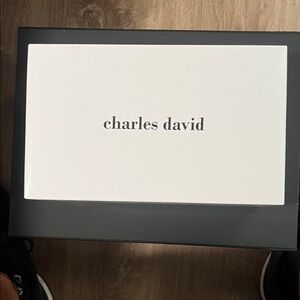 Charles David Black and White Shoe Box